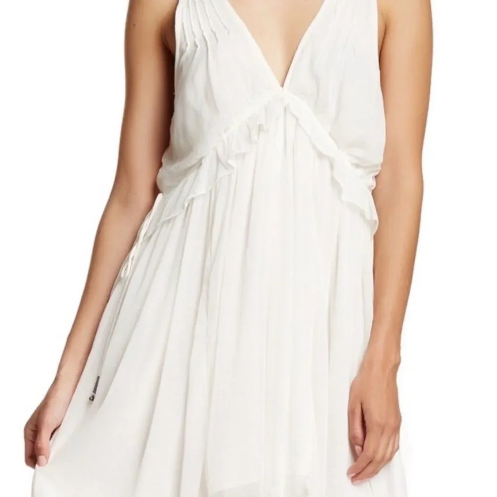 Free People Rio Grande White Sleeveless Mini Dress in Ivory S